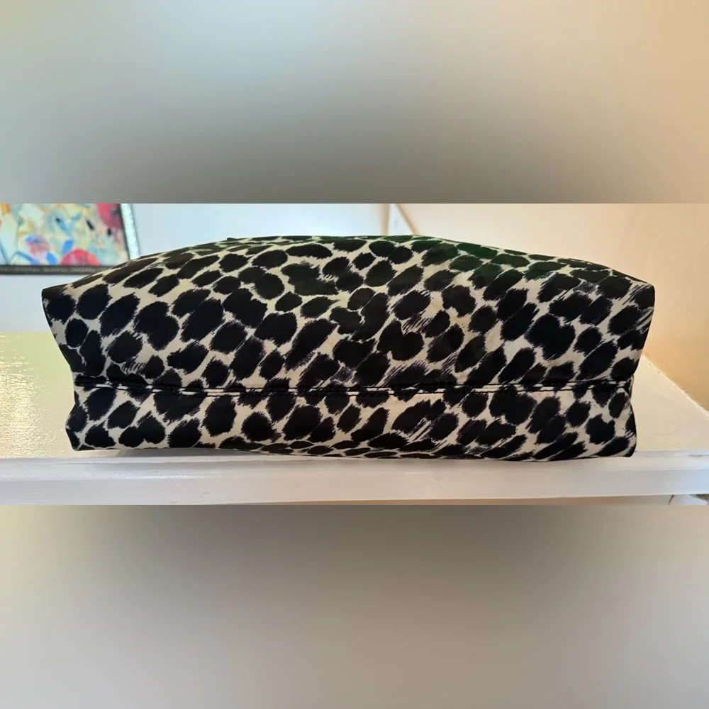 Kate Spade Lindenwood Black and White Leopard (Ocelot) Elena Tote EUC - Picture 15 of 17